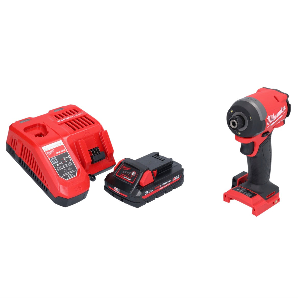 Milwaukee M18 FID3-301 Akku Schlagschrauber 18 V 1/4" 226 Nm Brushless + 1x Akku 3,0 Ah + Ladegerät - Toolbrothers