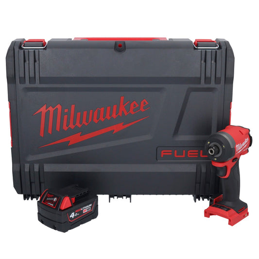 Clé à chocs sans fil Milwaukee M18 FID3-401X 18 V 1/4" 226 Nm sans balais + 1x batterie 4,0 Ah + boîtier HD - sans chargeur