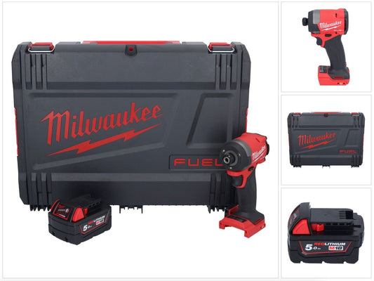 Milwaukee M18 FID3-501X Akku Schlagschrauber 18 V 1/4" 226 Nm Brushless + 1x Akku 5,0 Ah + HD Box - ohne Ladegerät - Toolbrothers
