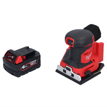 Ponceuse orbitale sur batterie Milwaukee M18 BQSS-401 18 V 113 x 104 mm sans balais + 1x batterie 4,0 Ah - sans chargeur