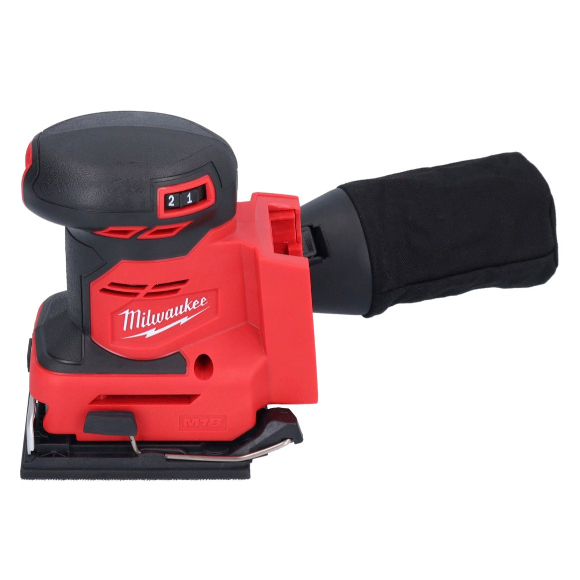 Ponceuse orbitale à batterie Milwaukee M18 BQSS-401 18 V 113 x 104 mm sans balai + 1x batterie 4,0 Ah + chargeur