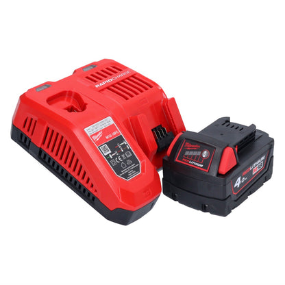 Milwaukee M18 BQSS-401 Akku Schwingschleifer 18 V 113 x 104 mm Brushless + 1x Akku 4,0 Ah + Ladegerät