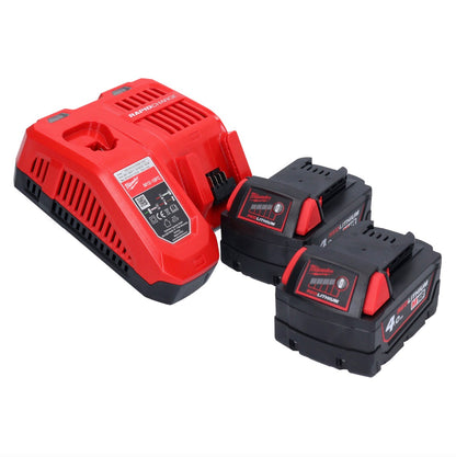 Ponceuse orbitale à batterie Milwaukee M18 BQSS-402 18 V 113 x 104 mm sans balai + 2x batteries 4,0 Ah + chargeur