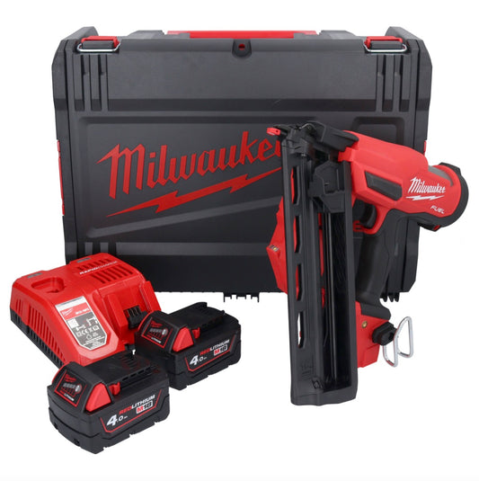 Milwaukee M18 FN16GA-402X Akku Nagler 18 V 32 - 64 mm Brushless + 2x Akku 4,0 Ah + Ladegerät + HD Box