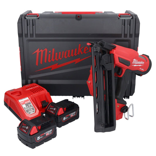 Milwaukee M18 FN16GA-502X Akku Nagler 18 V 32 - 64 mm Brushless + 2x Akku 5,0 Ah + Ladegerät + HD Box - Toolbrothers