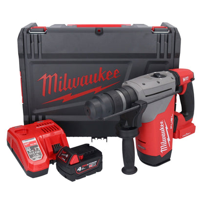 Marteau combiné à batterie Milwaukee M18 ONEFHPX-401X 18 V 5,0 J sans balais + 1x batterie 4,0 Ah + chargeur + boîtier HD