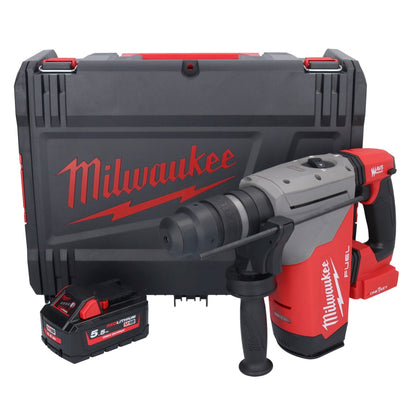 Marteau combiné à batterie Milwaukee M18 ONEFHPX-551X 18 V 5,0 J sans balais + 1x batterie 5,5 Ah + boîtier HD - sans chargeur