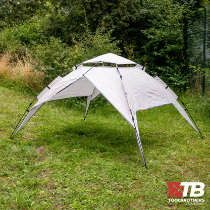 Toolbrothers  Outdoor  Camping Zelt für 2-4 Personen Kuppelzelt Hydraulikzelt Pop-Up zelt  Wasserdicht, 2000 mm Wassersäule + Isoliermatte