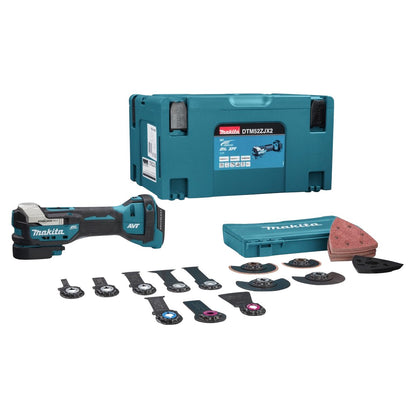 Makita DTM 52 ZJX2 Akku Multifunktionswerkzeug 18 V Starlock Max Brushless + 43 tlg. Zubehörset + Makpac - ohne Akku, ohne Ladegerät