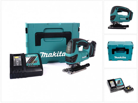 Makita DJV 180 RA1J Akku Stichsäge 18 V + 1x Akku 2,0 Ah + Ladegerät + Makpac - Toolbrothers