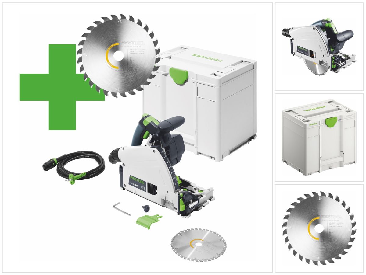 Scie plongeante Festool TS 60 K-Plus Master Edition 1500 watts 168 mm (577847) + lame de scie + systainer