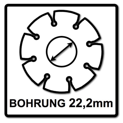 Bosch Standard for Universal Diamanttrennscheibe 125 x 22,23 mm 2 Stk. ( 2x 2608615059 ) für Beton, Stahl-Beton, Back-, Kalk- und Sand-Stein