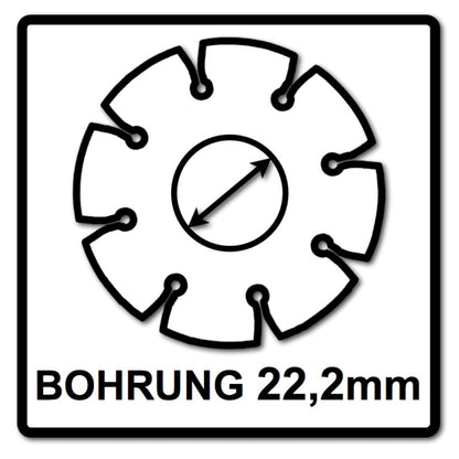 Bosch Standard for Universal Diamanttrennscheibe 125 x 22,23 mm 5 Stk. ( 5x 2608615059 ) für Beton, Stahl-Beton, Back-, Kalk- und Sand-Stein