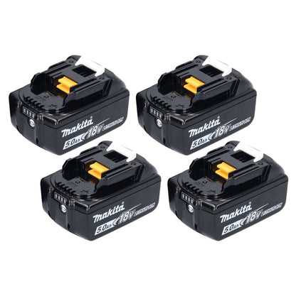 Makita Akku Set 4x BL 1850 B 18 V 5,0 Ah / 5000 mAh Li-Ion Akku ( 4x 197280-8 )