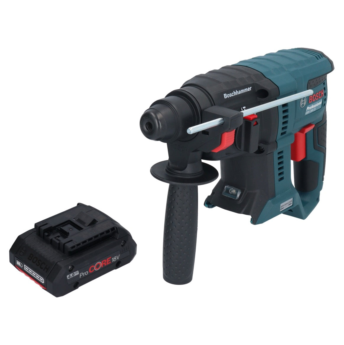 Bosch GBH 18V-21 Professional Akku Bohrhammer 18 V 2,0 J SDS plus Brushless + 1x ProCORE Akku 4,0 Ah - ohne Ladegerät