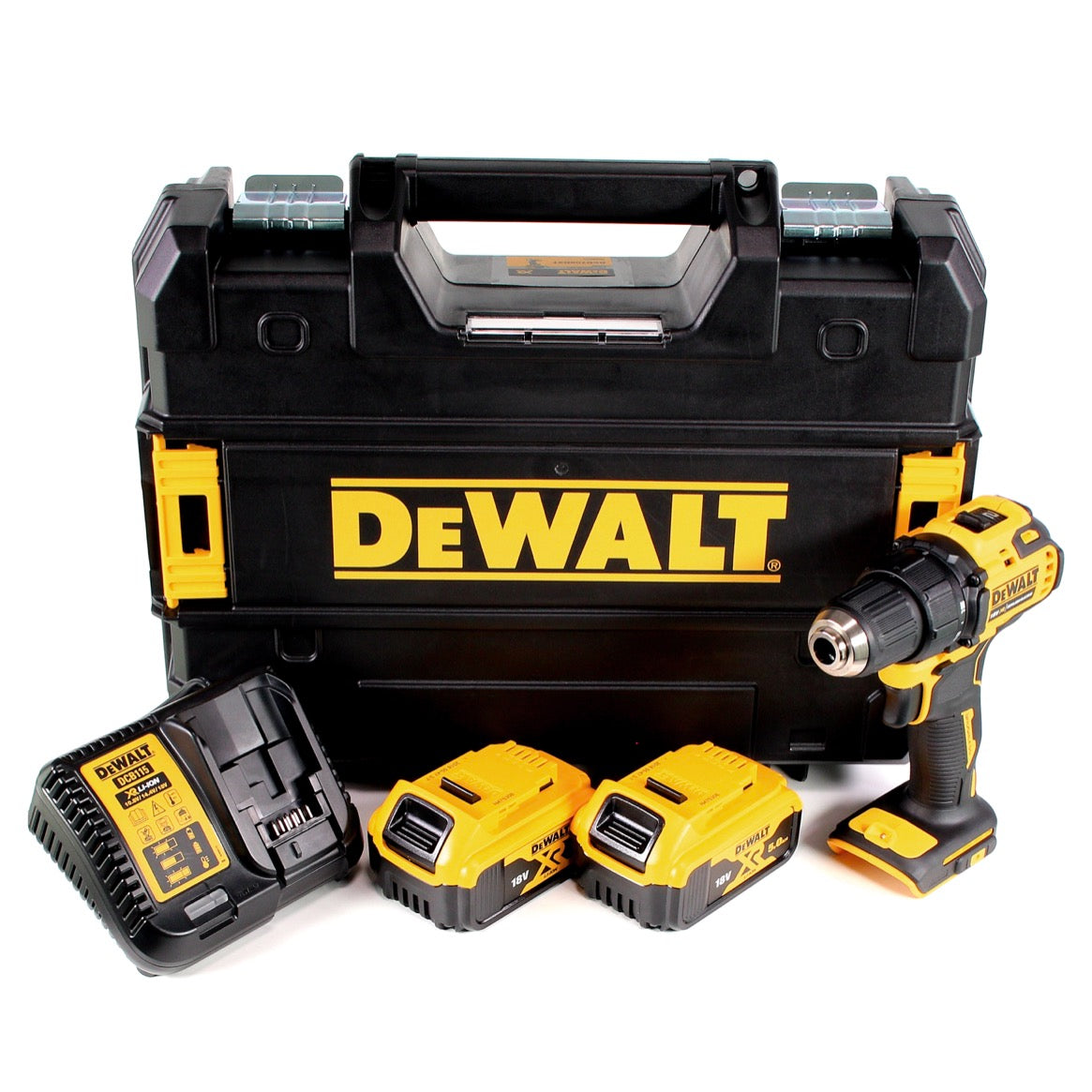 DeWalt DCD 708 P2T Akku Bohrschrauber 18 V Li-Ion Brushless in TSTAK Box + 2 x 5,0 Ah Akku + Ladegerät