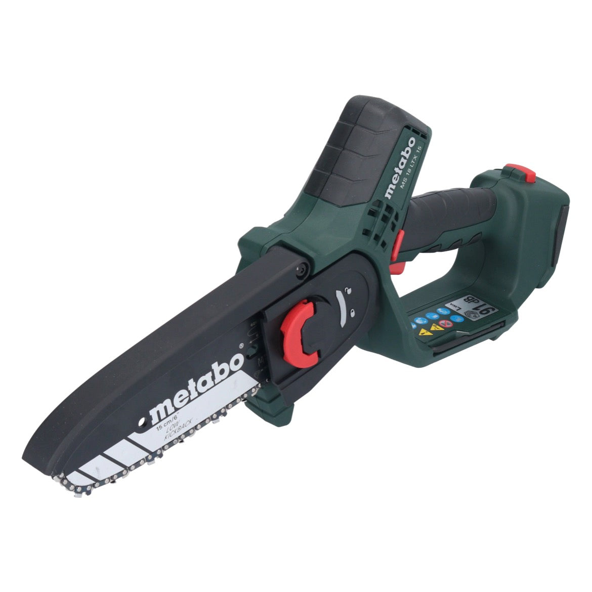 Metabo MS 18 LTX 15 Akku Gehölzsäge 18 V 15 cm 5 m/s Solo ( 600856850 ) - ohne Akku, ohne Ladegerät