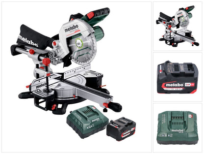 Metabo KGS 18 LTX BL 216 scie à tronçonner sur batterie 18 V 216 mm sans balais (614216920) + 1x batterie 4,0 Ah + chargeur