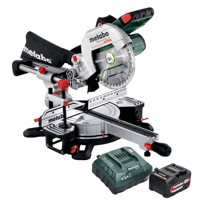 Metabo KGS 18 LTX BL 216 Akku Kappsäge 18 V 216 mm Brushless ( 614216920 ) + 1x Akku 4,0 Ah + Ladegerät