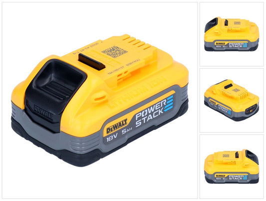 DeWalt DCBP 518 Powerstack Akku 18 V 5,0 Ah / 5000 mAh XR Li-Ion - mit Ladestandanzeige