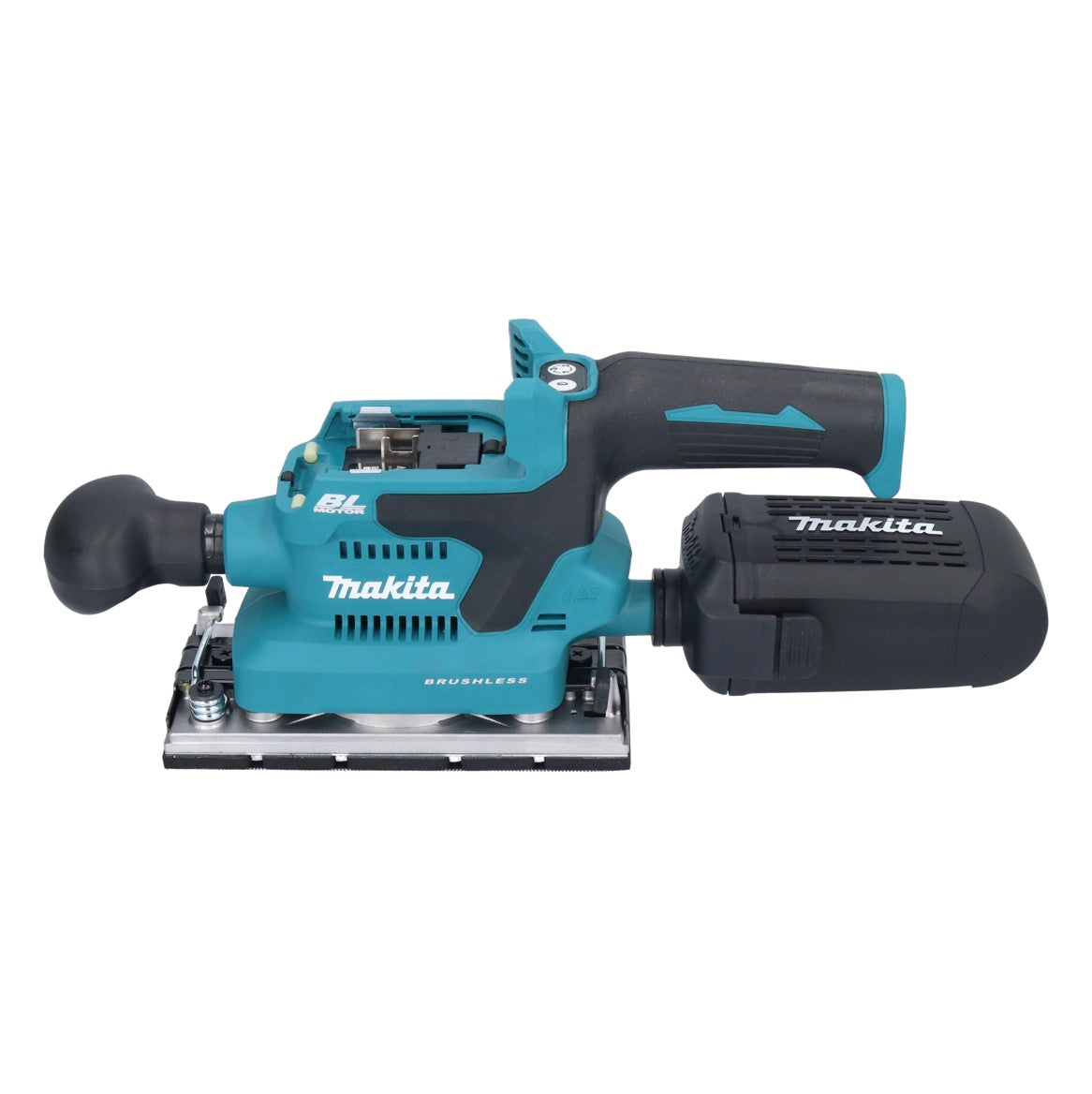 Makita DBO 382 RF Akku Schwingschleifer 18 V 93 x 185 mm Brushless + 2x Akku 3,0 Ah + Ladegerät