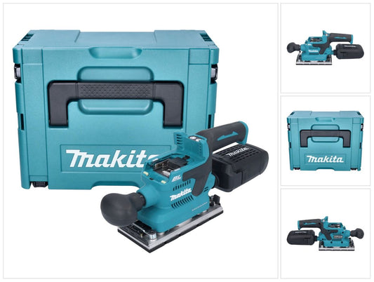 Makita DBO 382 ZJ Akku Schwingschleifer 18 V 93 x 185 mm Brushless + Makpac - ohne Akku, ohne Ladegerät