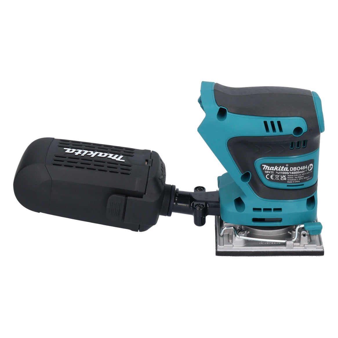 Makita DBO 484 RF1 Akku Schwingschleifer 18 V 112 x 102 mm + 1x Akku 3,0 Ah + Ladegerät