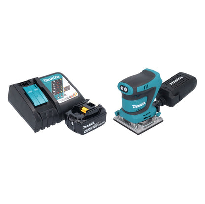 Makita DBO 484 RM1 Akku Schwingschleifer 18 V 112 x 102 mm + 1x Akku 4,0 Ah + Ladegerät