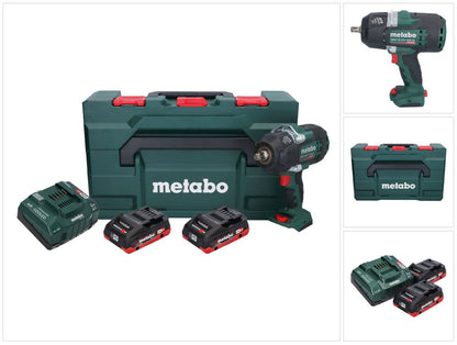 Visseuse à chocs sans fil Metabo SSW 18 LTX 1450 BL 18 V 1450 Nm sans balais + 2x batteries 4,0 Ah + chargeur + métaBOX