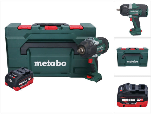 Metabo SSW 18 LTX 1450 BL Akku Schlagschrauber 18 V 1450 Nm Brushless + 1x Akku 5,5 Ah + metaBOX - ohne Ladegerät