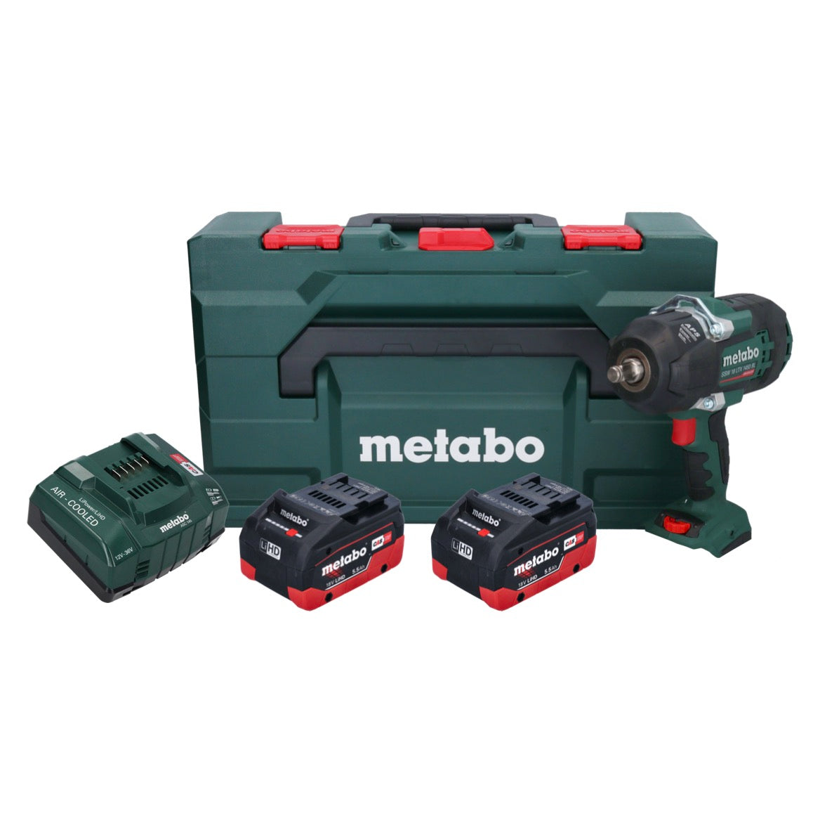 Metabo SSW 18 LTX 1450 BL Akku Schlagschrauber 18 V 1450 Nm ( 602401660 ) Brushless + 2x Akku 5,5 Ah + Ladegerät + metaBOX