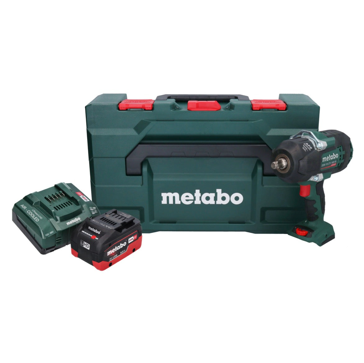 Metabo SSW 18 LTX 1450 BL Akku Schlagschrauber 18 V 1450 Nm Brushless + 1x Akku 8,0 Ah + Ladegerät + metaBOX