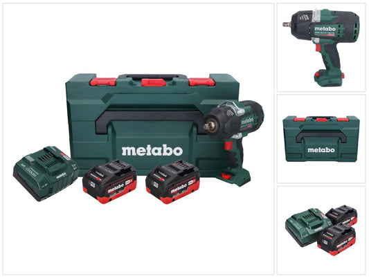 Metabo SSW 18 LTX 1450 BL Akku Schlagschrauber 18 V 1450 Nm ( 602401810 ) Brushless + 2x Akku 8,0 Ah + Ladegerät + metaBOX