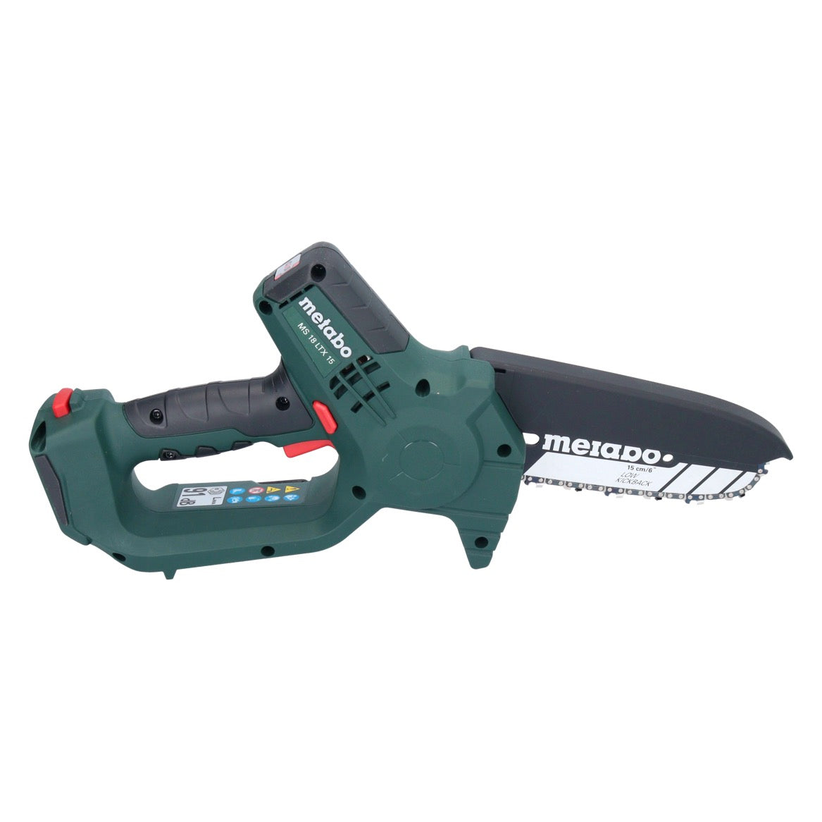 Metabo MS 18 LTX 15 Akku Gehölzsäge 18 V 15 cm 5 m/s + 1x Akku 2,0 Ah - ohne Ladegerät