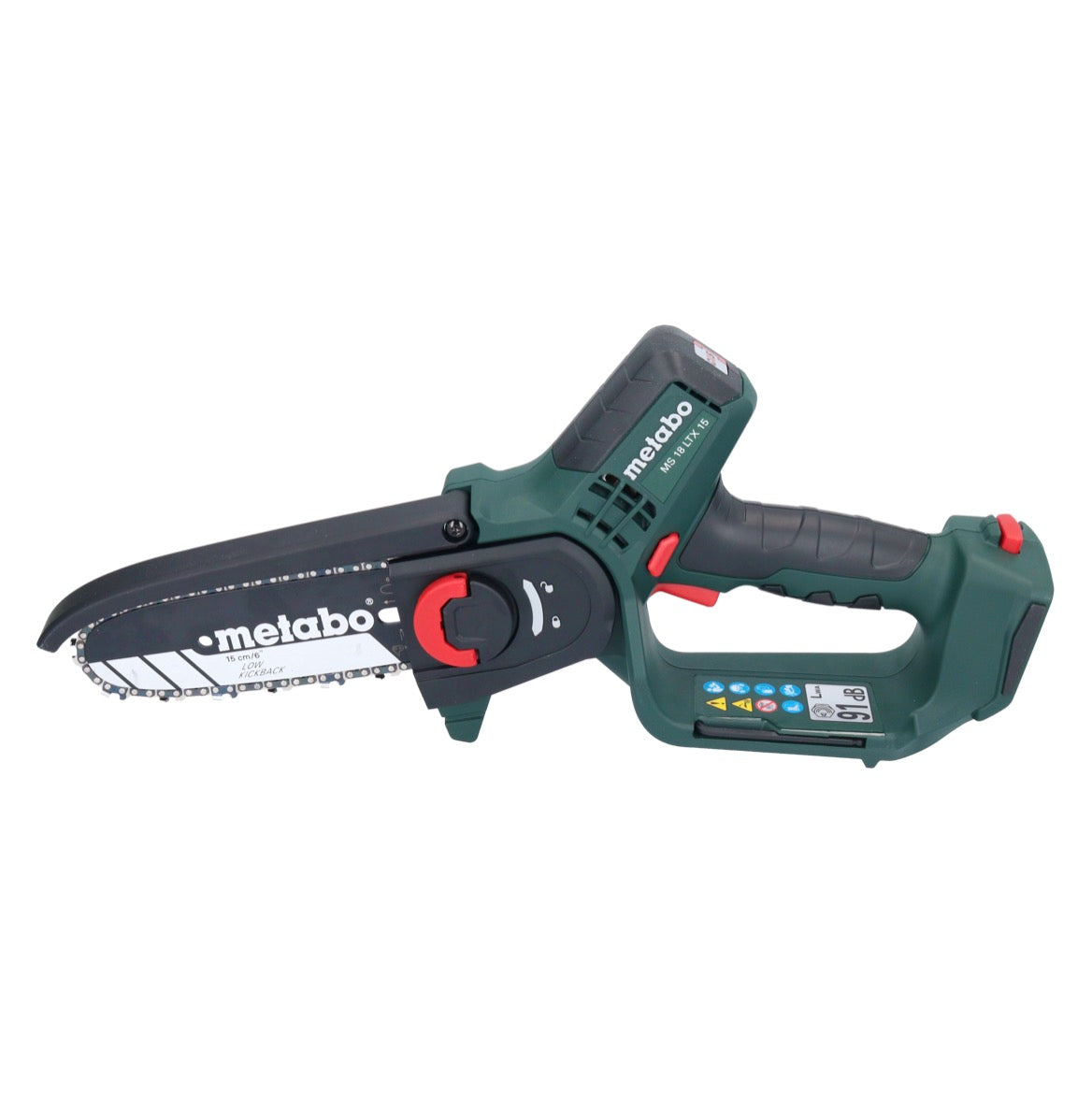 Metabo MS 18 LTX 15 Akku Gehölzsäge 18 V 15 cm 5 m/s + 1x Akku 2,0 Ah + Ladegerät