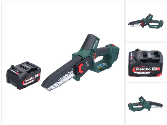 Scie à bois à batterie Metabo MS 18 LTX 15 18 V 15 cm 5 m/s + 1x batterie 4,0 Ah - sans chargeur