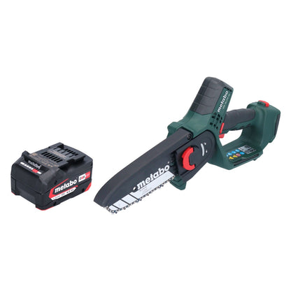 Metabo MS 18 LTX 15 Akku Gehölzsäge 18 V 15 cm 5 m/s + 1x Akku 4,0 Ah - ohne Ladegerät