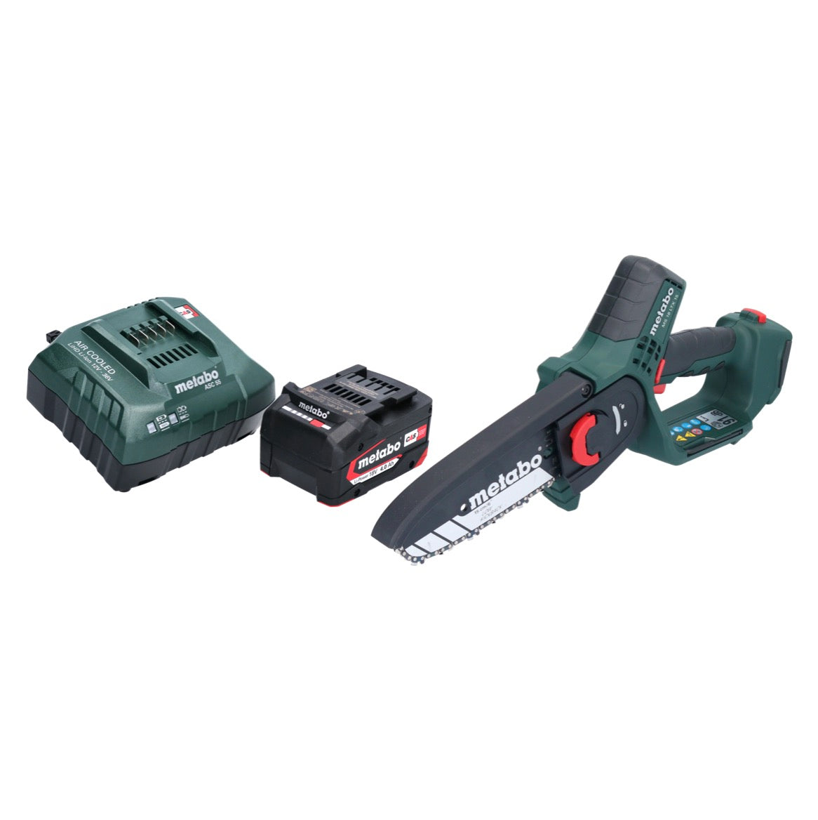 Metabo MS 18 LTX 15 Akku Gehölzsäge 18 V 15 cm 5 m/s + 1x Akku 4,0 Ah + Ladegerät