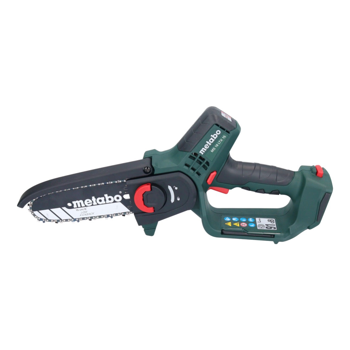 Metabo MS 18 LTX 15 Akku Gehölzsäge 18 V 15 cm 5 m/s + 1x Akku 4,0 Ah - ohne Ladegerät