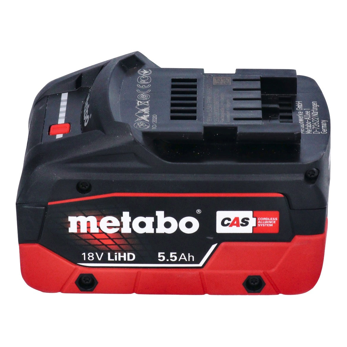 Metabo WVB 18 LTX BL 15-125 Quick Akku Winkelschleifer 18 V 125 mm Brushless + 1x Akku 5,5 Ah + metaBOX - ohne Ladegerät