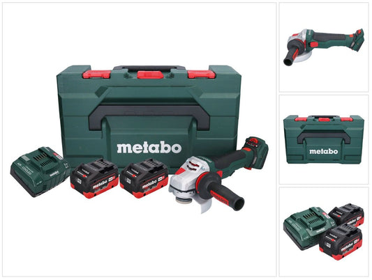 Metabo WVB 18 LTX BL 15-125 Quick Akku Winkelschleifer 18 V 125 mm Brushless + 2x Akku 8,0 Ah + Ladegerät + metaBOX