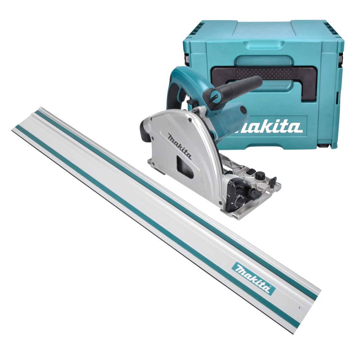 Makita SP 6000 J1 Tauchsäge 1300 W 165 mm + Führungsschiene 1400 mm + Makpac