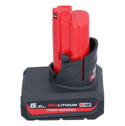 Meuleuse à pointes sur batterie Milwaukee M12 FDSS-501B 12 V 88,8 x 63,5 mm + 1x batterie 5,0 Ah - sans chargeur