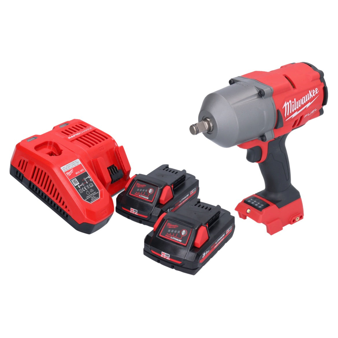 Milwaukee M18 FHIWF12-302 Akku Schlagschrauber 18 V 1356 Nm 1/2" Brushless + 2x Akku 3,0 Ah + Ladegerät