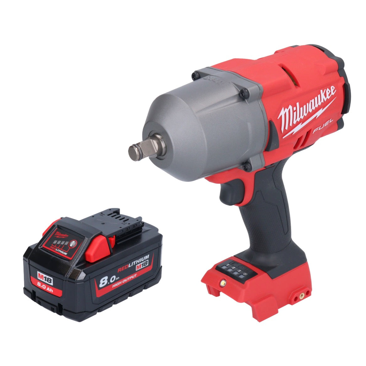 Clé à chocs sans fil Milwaukee M18 FHIWF12-801 18 V 1356 Nm 1/2" brushless + 1x batterie 8,0 Ah - sans chargeur