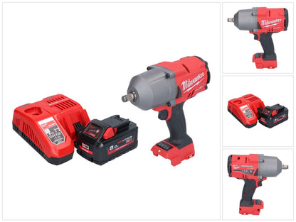 Milwaukee M18 FHIWF12-801 Akku Schlagschrauber 18 V 1356 Nm 1/2" Brushless + 1x Akku 8,0 Ah + Ladegerät