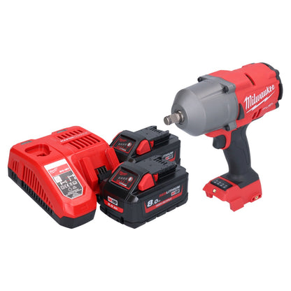 Milwaukee M18 FHIWF12-802 Akku Schlagschrauber 18 V 1356 Nm 1/2" Brushless + 2x Akku 8,0 Ah + Ladegerät