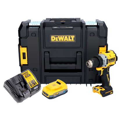 DeWalt DCD 800 E1T Akku Bohrschrauber 18 V 90 Nm Brushless + 1x Akku 1,7 Ah + Ladegerät + TSTAK