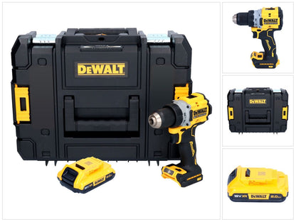 Perceuse-visseuse sans fil DeWalt DCD 800 NT 18 V 90 Nm sans balais + 1x batterie 2,0 Ah + TSTAK - sans chargeur