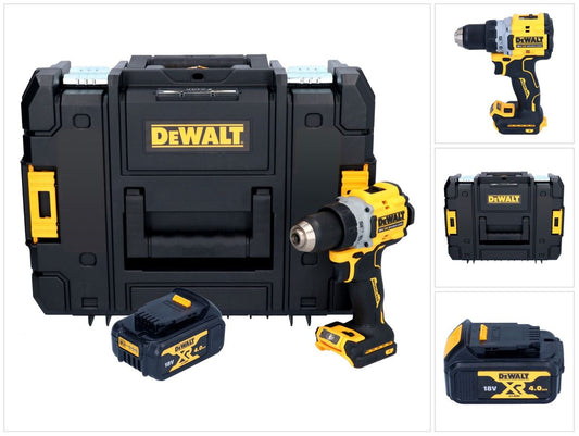 Perceuse-visseuse sans fil DeWalt DCD 800 NT 18 V 90 Nm sans balais + 1x batterie 4,0 Ah + TSTAK - sans chargeur